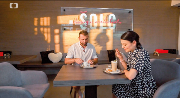 Jana Stryková s odborníkem Milošem Šolcem, firma Šolc Design