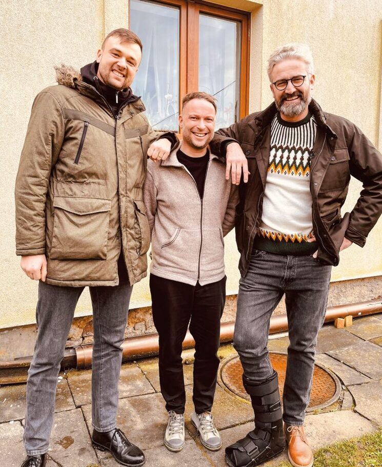 majitel Jindřich, designér Petr Šlejmar, moderátor Roman Zach
