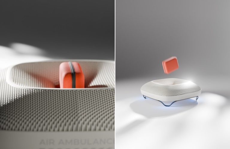 Designér kromě funkční stránky myslel i na tu estetickou. Schránka z karbonových komponentů zakrývá technické části a dělá tak celý produkt více přívětivý