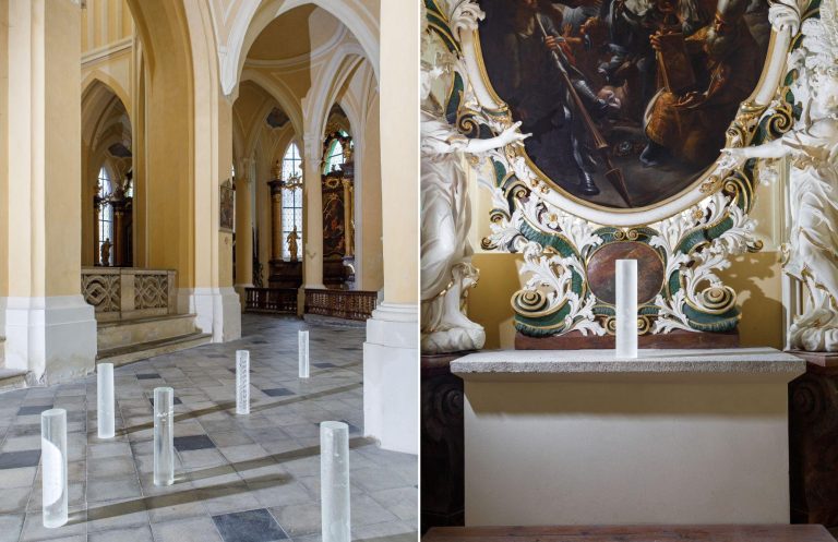 Bakalářská práce je vytvořena technikou tavené plastiky. Šimona Němečková fotografovala práci v katedrále Nanebevzetí Panny Marie v Sedlci u Kutné hory