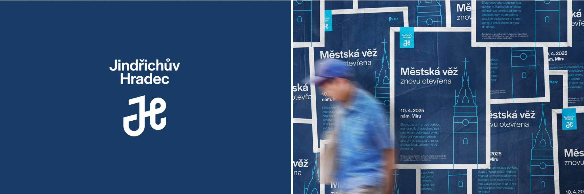 Nová vizuální identita města Jindřichův Hradec - studio Milou
