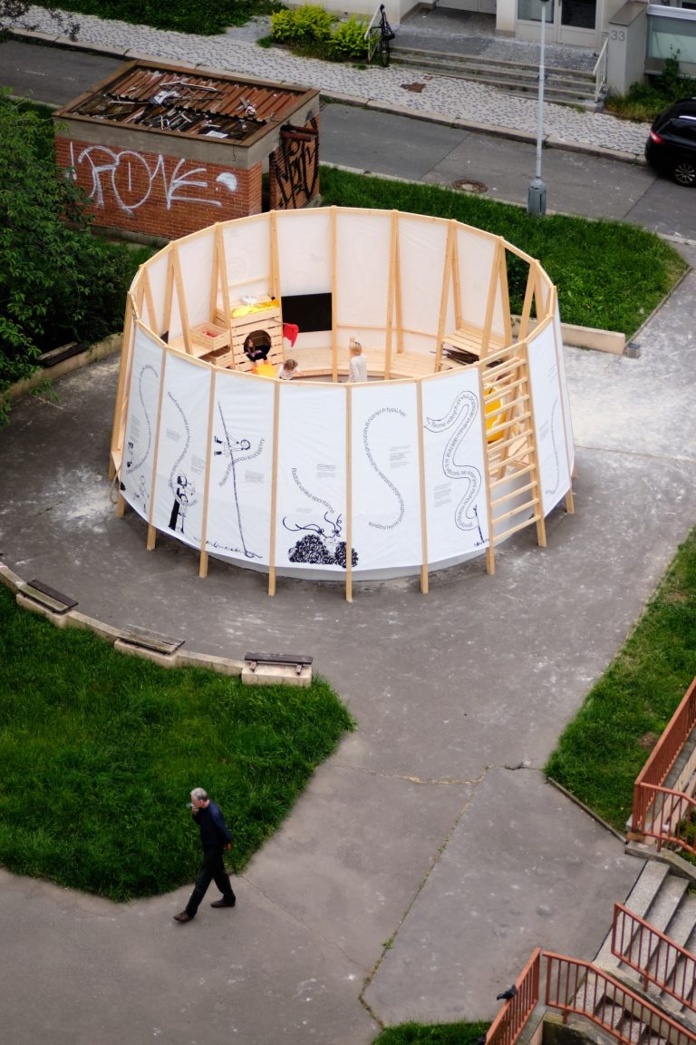 Herní pavilon pro děti Nami play na festivalu Landscape