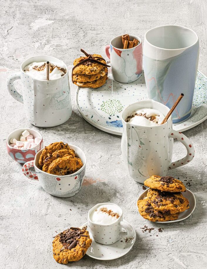 Dýňové cookies a dýňové cappuccino