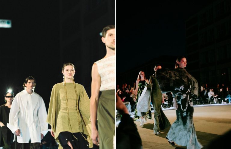 Během Fashion shows se mají možnost publiku představit mladí progresivní designéři