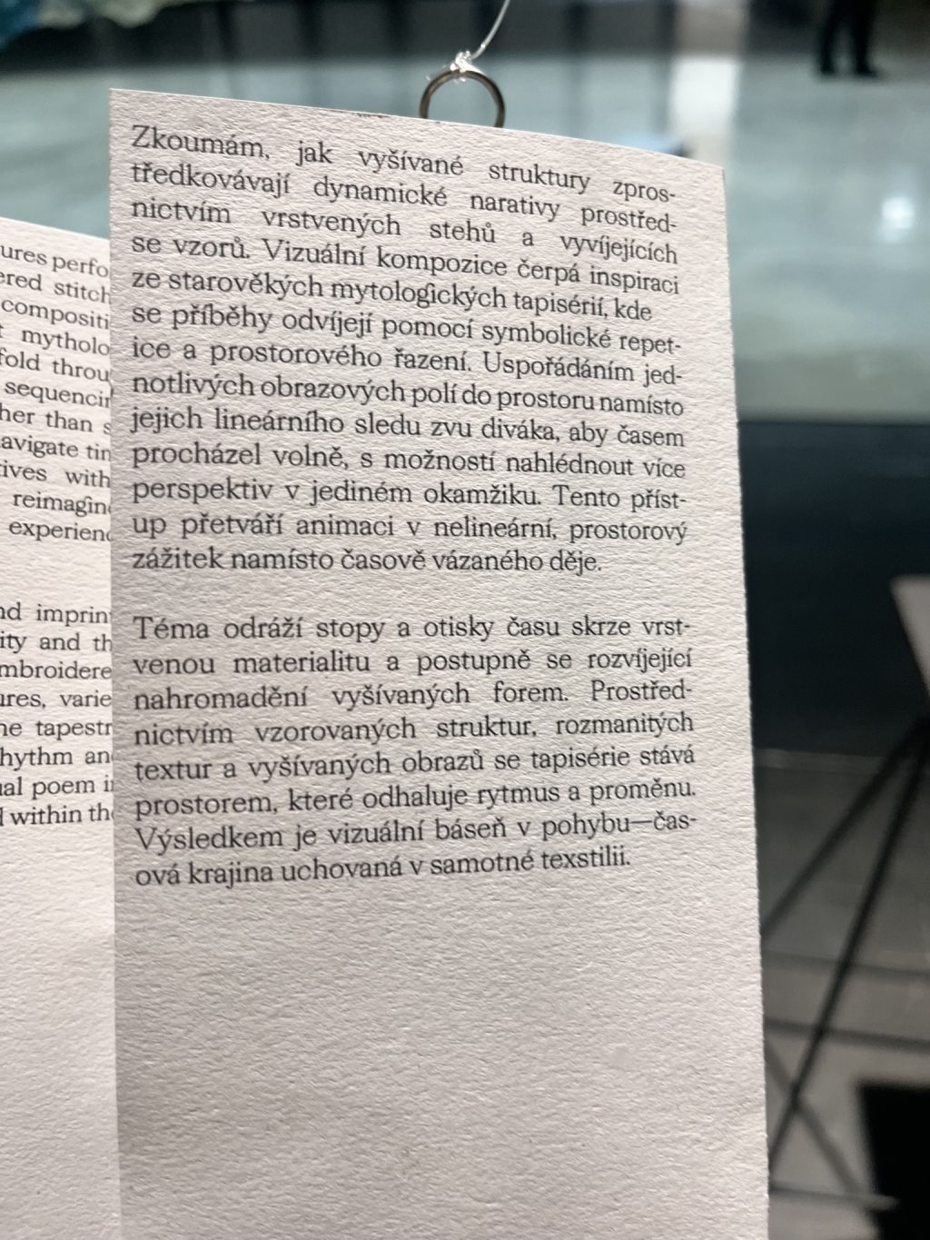 Popis klauzurní práce